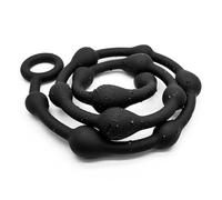 Soft Anal Beads Long Dildo Silicone Ass Plug Anus Training Vagina Stimulate Sex Toys for Woman Man Masturbation Sexy Accessoriessex Toys for Men Black One Size