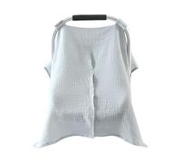 Soft and Breathable Baby Bassinet Protector Solid Colour Comfortable Cotton Safety Seats Protector Cover for Travel Outdoor Muslin Car Seat Cover