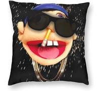 Soft and Comfortable 18 X 18inch Throw Pillow Cover Sml Jeffy Pattern Home Decorations Pillowcase Square Cushion Cases for Sofa Couch