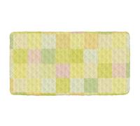Soft and Comfortable Baby Travel Sheet, Trendy Check Pattern, Travel Cot, Mattress for Travel, 50 x 24.8 inches (Sheet Not Included)