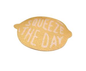 Soft and Comfortable Bath Rug, Cute Fruit Shaped Plush Shower Mat with Non Slip Base for Kids Room and Bathroom Floor Protection