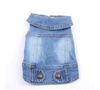 Soft And Comfortable Cat And Dog Denim Jacket Vest Outdoor Windproof Pet Jacket Blue Dog Denim Jacket Spring And Autumn Clothing And Apparel,B,XS