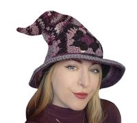 Soft And Comfortable Knitted Witch Hat With Elasticity Cap Household Supplies For Kid Adults Female Women Cosplay Prop Witch Hat For Adults