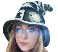 Soft And Comfortable Knitted Witch Hat With Elasticity Cap Household Supplies For Kid Adults Female Women Cosplay Prop Witch Hat For Adults