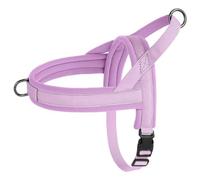 Soft And Comfortable Nylon Dog Harness Vest Adjustable Pet Harness Outdoor No-Tension French Bulldog Chihuahua Camping Hunting Training Harness,PURPLE,M