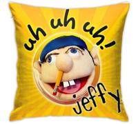 Soft and Comfortable SML Jeffy Pillow Case Decorative Throw Pillow Cover 18x18 inch Home Cushion Case Square Shape for Sofa Couch Bed