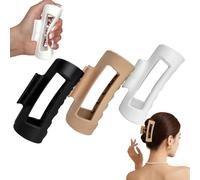 Soft and elastic fashionable shark clip, food-safe silicone hair clip for women, medium soft hair claw clip, flexible and not easy to break, firmly fixed, non-slip and collision-proof