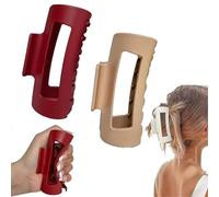 Soft and elastic fashionable shark clip, food-safe silicone hair clip for women, medium soft hair claw clip, flexible and not easy to break, firmly fixed, non-slip and collision-proof