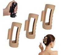 Soft and elastic fashionable shark clip, food-safe silicone hair clip for women, medium soft hair claw clip, flexible and not easy to break, firmly fixed, non-slip and collision-proof