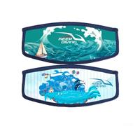 Soft and Elastic Scuba Diving Headband, Hair Wrapper with Beautiful Patterns (island)