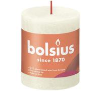 Soft And Pearl Bolsius Rustic Shine Pillar Candle 80 X 68mm 2 Pack 2