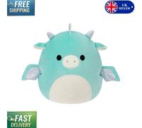 Soft and Snuggly 16-Inch Miles Teal Dragon Plush - Ideal for Play and Collecting