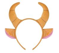 Soft And Stretchy Cartoon Cow Horn Headband Fun And Unique Headpiece For Kids Teens And Fashion Styles Enthusiasts Party Celebration Headwear