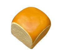 Soft And Tender Skin Texture Square Cake. Elastic And Relaxing Toy For Stress Venting. Helps Stress Attention Deficit. Party Gift Present. Games Sausage (Yellow, One Size)