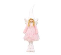 Soft Angel Plush with Delicate Wings Functional Holiday Decoration Gift Plush Shelf Decor Velvet Wing Centerpiece