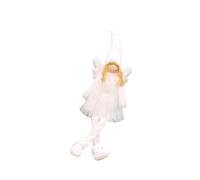 Soft Angel Plush with Delicate Wings Functional Holiday Decoration Gift Plush Shelf Decor Velvet Wing Centerpiece
