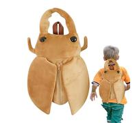 Soft animal with cartoon pattern, lightweight cuddle toy gift for children, spacious mini with straps | ideal for maternity