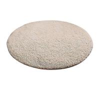 Soft area rug for rocking chair, thick round carpet, bedroom decor Apricot XL Diameter 120cm