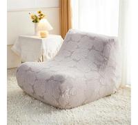 Soft Armless Stretch Sofa Cover - Elastic Bottom Couch Protector for Living Room & Bedroom, Light Gray, Durable & Easy to Clean, Furniture Slipcover, Modern Home Décor