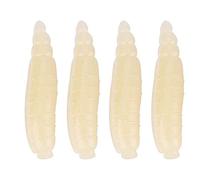 Soft Artificial Fishing Lures, 200pcs 17mm Bionic Maggot Grub Soft Lure Life-like Worms Fishing Baits Accessory artificial fishing baits maggot lure fishing worms bait life fake maggot artificial
