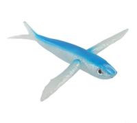 Soft Artificial Flying Fish Lure Designed for Saltwater Fishing with Floating TPR and Submersible Tuna PVC Options for Kingfish and (8.25" 124g Large Size Submersible PVC)