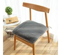 Soft Artificial Sheepskin Faux Fleece Chair Cover Seat Pad Soft Fluffy Shaggy Rug For The Bedroom,Living Room Or Nursery,Furry Carpet Or Throw For Chairs(Size:45x45cm/17.71in*/17.71in,Color:dark gray)