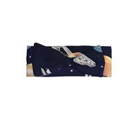 Soft Baby a Cosmic Voyage Bow Headband for Infants - Stylish, Elastic Polyester Hairband for 0-6 Months