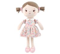 Soft Baby Doll Toys for Girls, My First Baby Rag Dolls for 1 Year Old Girl Birthday Gift Plush Doll Toys Machine Washable Baby Doll for Toddler Kids Infants (12-inch Pink Flower Girl)