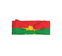 Soft Baby Flag of Burkina Faso Bow Headband Stylish Knot Turban Warm and Gentle for Newborns and Toddlers