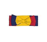 Soft Baby Flag of Chad Bow Headband Stylish Knot Turban Warm and Gentle for Newborns and Toddlers