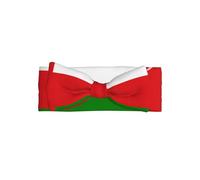 Soft Baby Flag of Oman Bow Headband Stylish Knot Turban Warm and Gentle for Newborns and Toddlers
