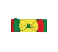 Soft Baby Flag of Senegal Bow Headband Stylish Knot Turban Warm and Gentle for Newborns and Toddlers