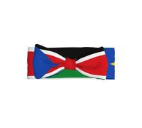 Soft Baby Flag of South Sudan Bow Headband Stylish Knot Turban Warm and Gentle for Newborns and Toddlers