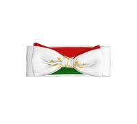 Soft Baby Flag of Tajikistan Bow Headband Stylish Knot Turban Warm and Gentle for Newborns and Toddlers