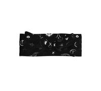Soft Baby Girls Bow Headband, Cute Headwear Black and White Universe Print Hairband for Newborn, Infant, Toddler