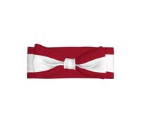 Soft Baby Girls Bow Headband, Cute Headwear Flag of Latvia Print Hairband for Newborn, Infant, Toddler