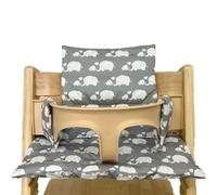 Soft Baby Replacement Organic Cotton Non-Slip High Chair Cushion Cover | | Organic Cotton High Chair Cushion, Non-Slip, Washable, Compatible with High Chairs.