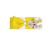 Soft Baby Vatican flag Bow Headband Stylish Knot Turban Warm and Gentle for Newborns and Toddlers