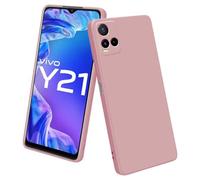Soft Back for Vivo Y21 5G (Silicone Pink)