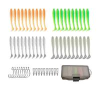 Soft Bait | Realistic Trout Equipment with Hooks - Artificial for Paddle Tail | for Trout, Bass, Outdoor Sports, Saltwater and Crappie, Shad