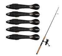 Soft Bait Set for Bass Trout - 5 Pieces Frog Bait, Paddle Tail Swimbait, Sturdy Spoon Spinner, Distinctive Realistic 3D Eye Hardware | Wonderful Professional Fishing Equipment for Sweets
