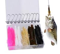 Soft Bait, Swimming Bait for Tuna, Realistic Bait with Lead Hooks for Salmon, Trout, Bass, Catfish, Zander in Saltwater River Pond