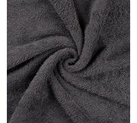 Soft Bamboo Terry Towelling Fabric Material - Grey, 5Mtr - 500cm x 150cm