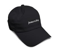 Soft Baseball Cap Jesus is King Medieval Style Temple Dad Hats for Men & Women, Black Design Only, One size