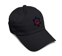 Soft Baseball Cap Puerto Rico Flag Sol Taino B Embroidery Round Country Cotton Dad Hats for Men & Women, Black Design Only, One size