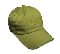Soft Baseball Cap Worlds Best Zookeeper Embroidery Cotton Dad Hats for Men & Women, Olive Green Design Only, One size