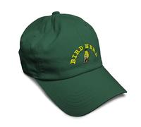 Soft Baseball Hat Embroidered Dad Hat Animal Bird Wildlife Goldfinch Bird Nerd Men & Ladies Baseball Cap, Forest Green Design Only, One size