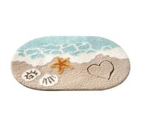 Soft Bath Rug, Absorbent Floor Mat, Anti-Slip Shower Pad, Quick-Dry Water Catcher, 50x80cm, Home Safety Protection for Kids Elderly Bathroom Tub Entry Providing Perfect Balance Softness Practicality