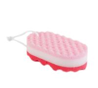 Soft Bath Sponge Scrubber - Ergonomic Body Cleaning Foam, Wave Texture Design, Durable Soft Material Skin, Friendly Tool Comfortable Grip | Shower Sponge for Body Cleaning Daily Bath Use
