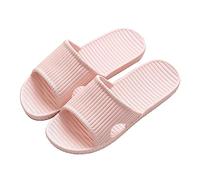 Soft Bathing Shoes Women's Soft Non-Slip Bath Slippers Comfortable Summer Bath Slippers Soft Bath Slippers Ergonomic Mules Casual Pool Beach Slippers Silent Mules, pink, 8.5 UK